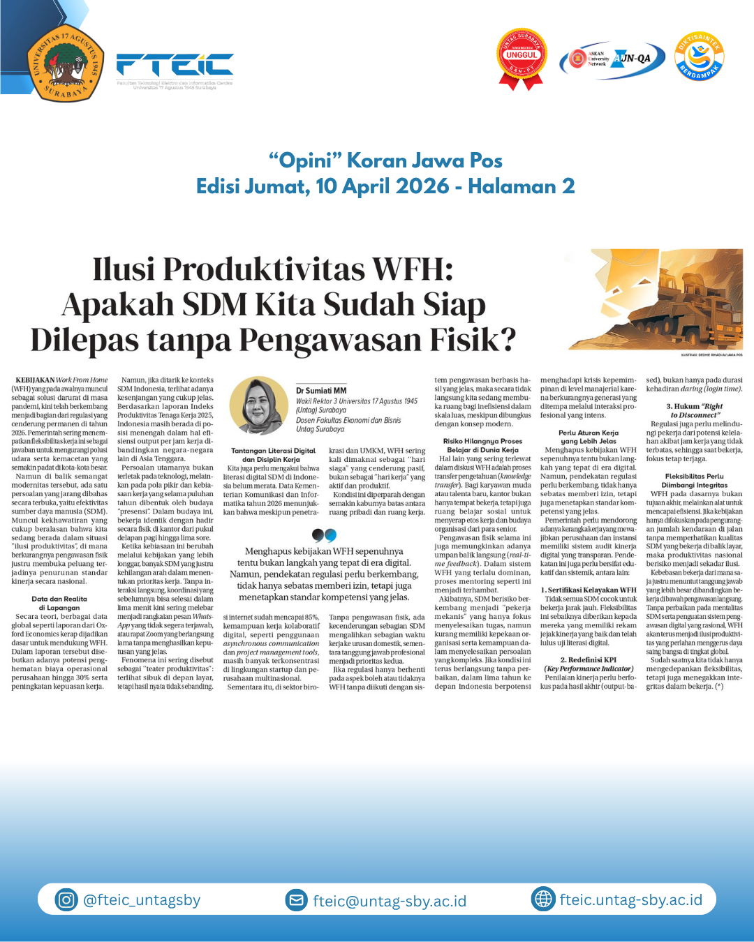 Ilusi Produktivitas WFH:  Apakah SDM Kita Sudah Siap  Dilepas tanpa Pengawasan Fisik?