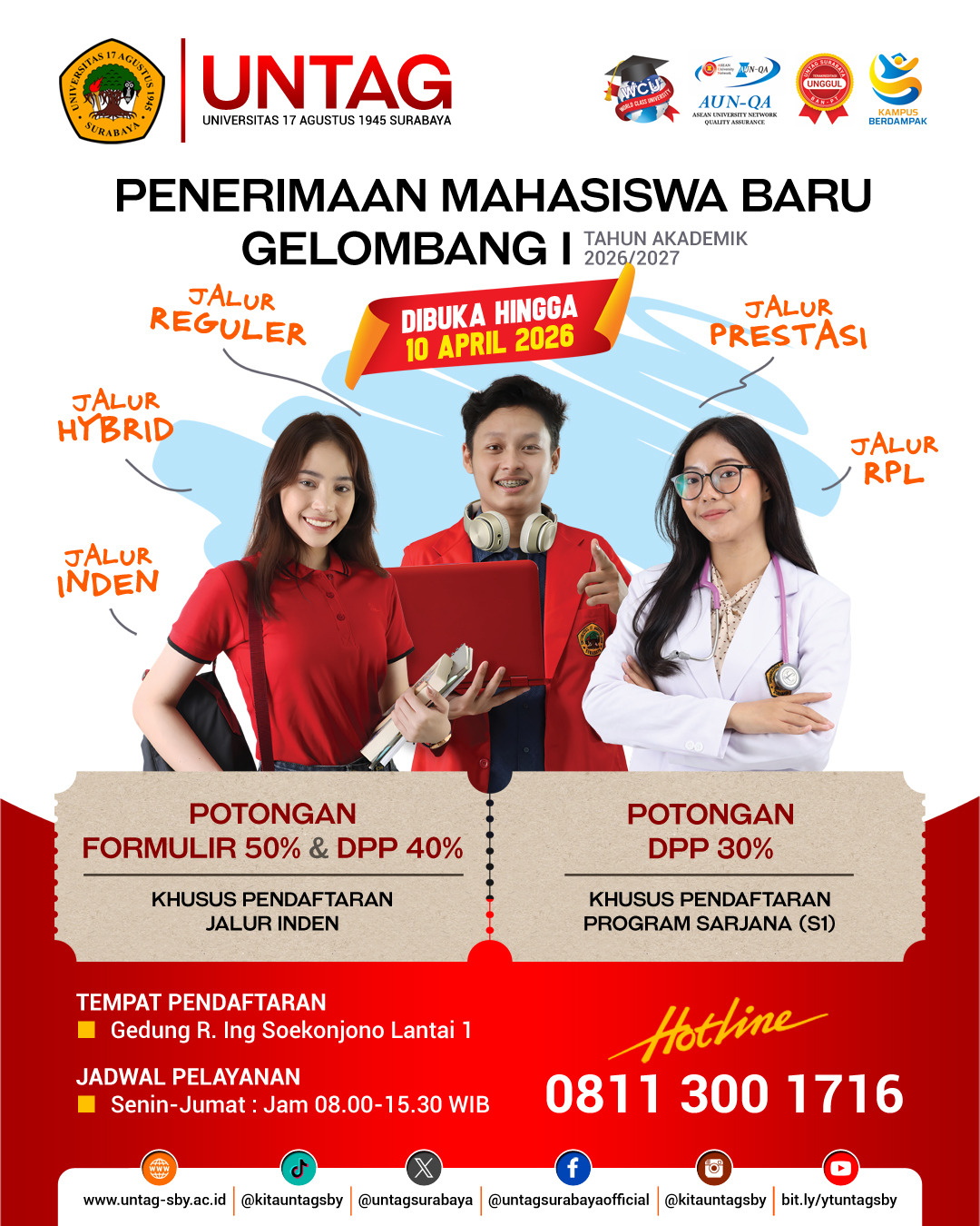 Penerimaan Mahasiswa Baru Gelombang I